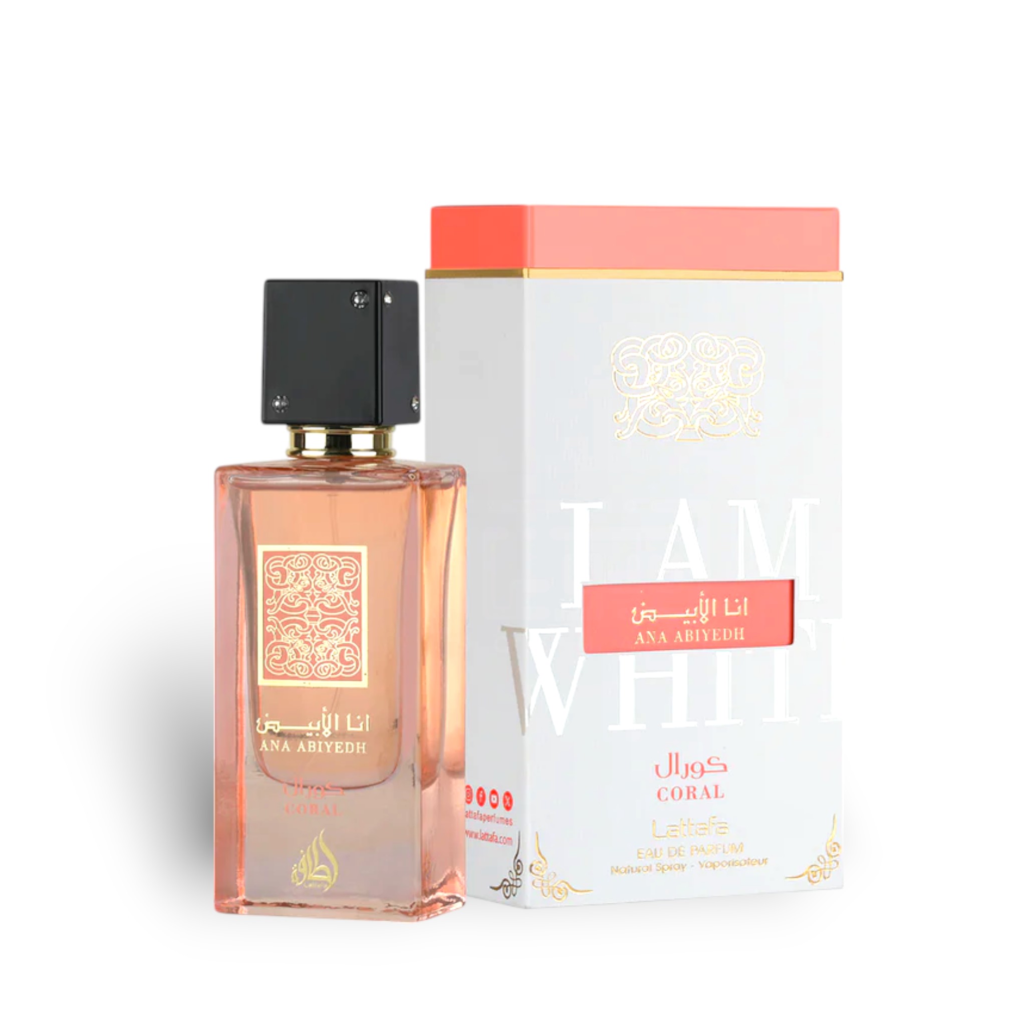 Lattafa Ana Abiyedh Coral Perfume 60 ml EDP